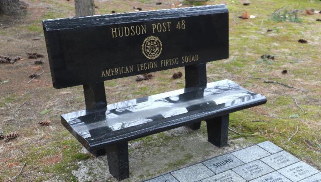 HUDSON POST 48 AMERICAN LEGION FIRING SQUAD MEMORIAL BENCH