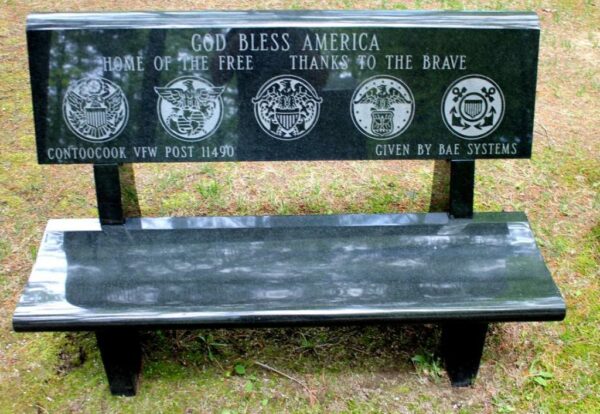 CONTOOCOOK VFW POST 11490 WAR MEMORIAL BENCH