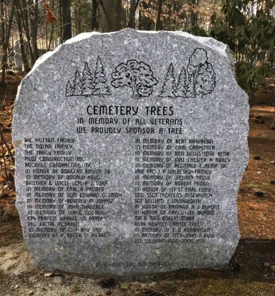 NEW HAMPSHIRE STATE VETERANS CEMETERY TREES MEMORIAL