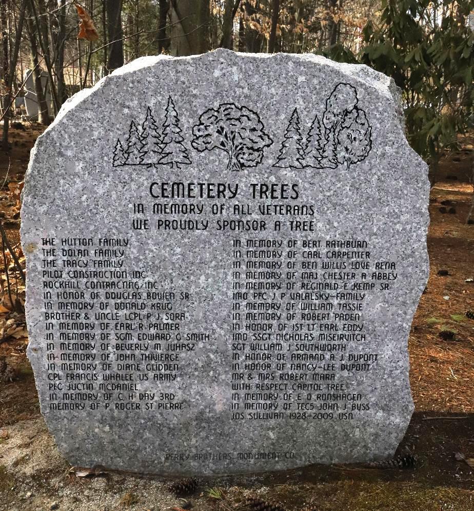 NEW HAMPSHIRE STATE VETERANS CEMETERY TREES MEMORIAL