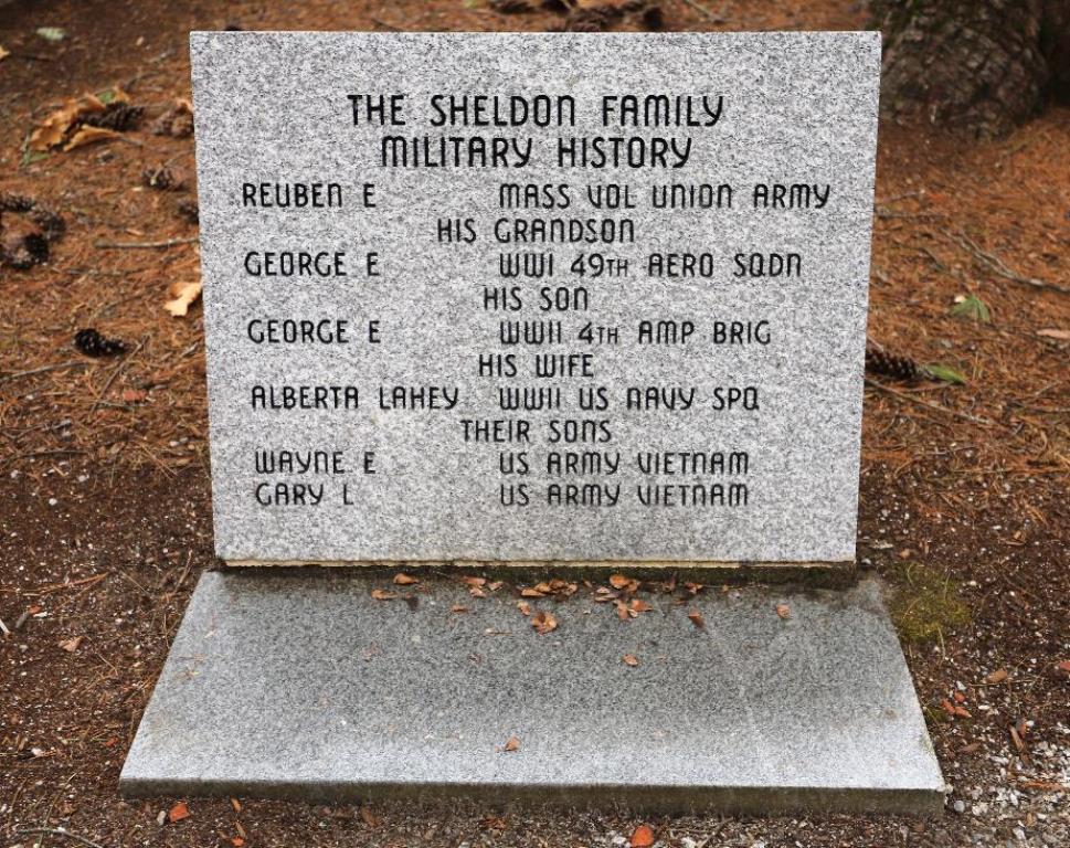 THE SHELDON FAMILY MILITARY HISTORY WAR MEMORIAL