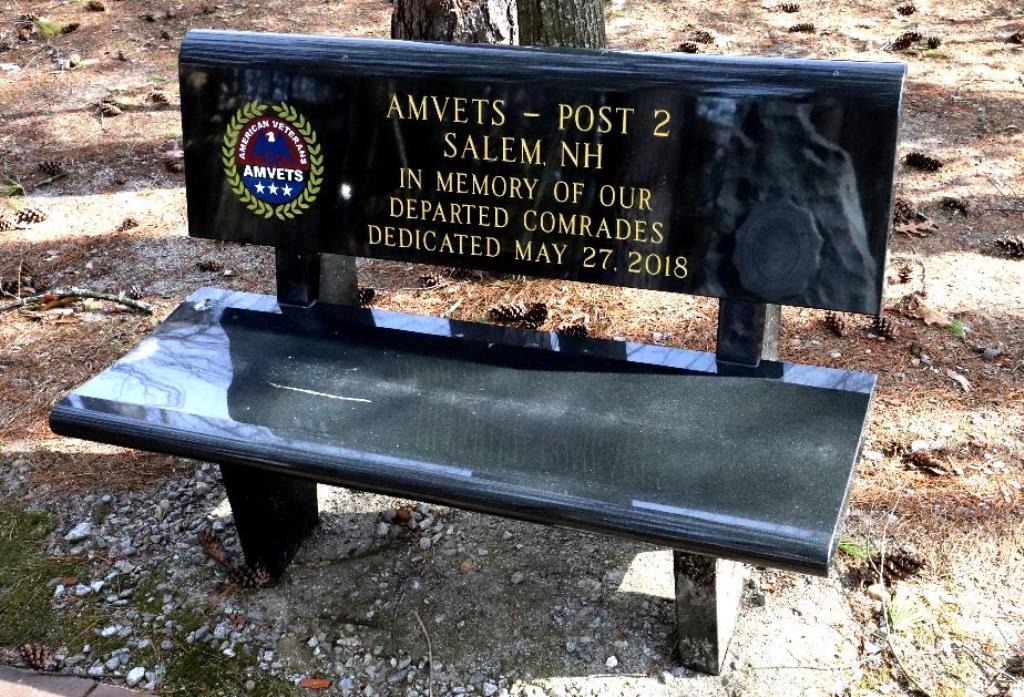 AMVETS-POST 2, SALEM, NH MEMORIAL BENCH