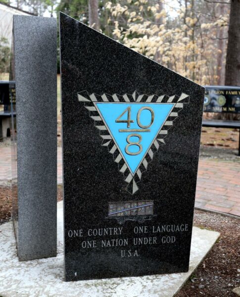 NEW HAMPSHIRE STATE VETERANS CEMETERY 40/8 MERCI BOX CAR MEMORIAL STONE