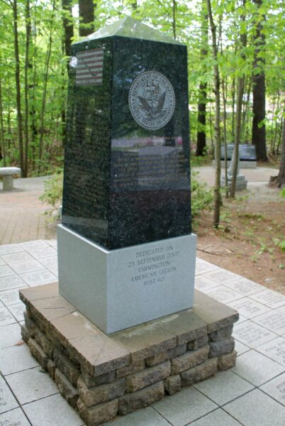 NEW HAMPSHIRE STATE VETERANS CEMETERY AMERICAN LEGION POST 60 MEMORIAL