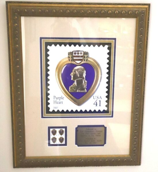 NEW HAMPSHIRE STATE VETERANS CEMETERY PURPLE HEART PLAQUE
