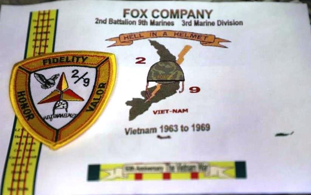 FOX COMPANY WAR MEMORIAL PLAQUE