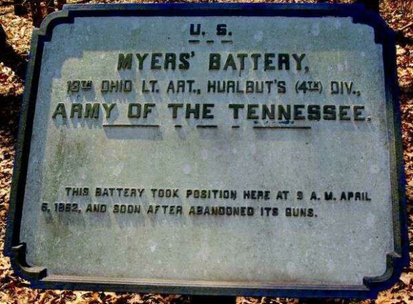 MYER’S BATTERY MEMORIAL PLAQUE
