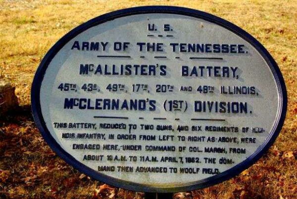MCALLISTER’S BATTERY MEMORIAL PLAQUE V
