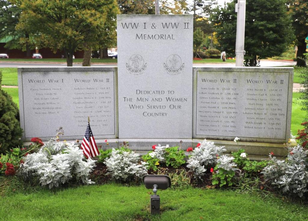 BILLERICA WORLD WAR I AND WORLD WAR II MEMORIAL BACK
