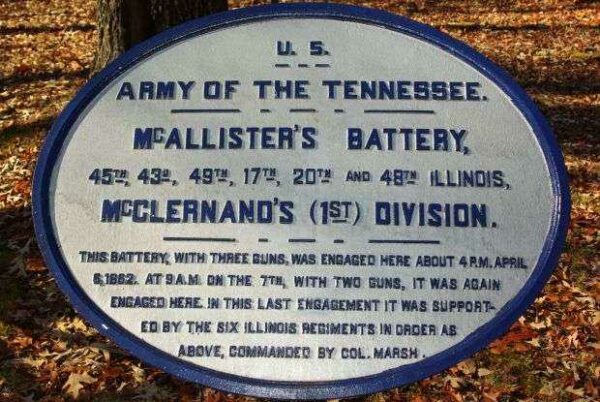 MCALLISTER’S BATTERY MEMORIAL PLAQUE IV