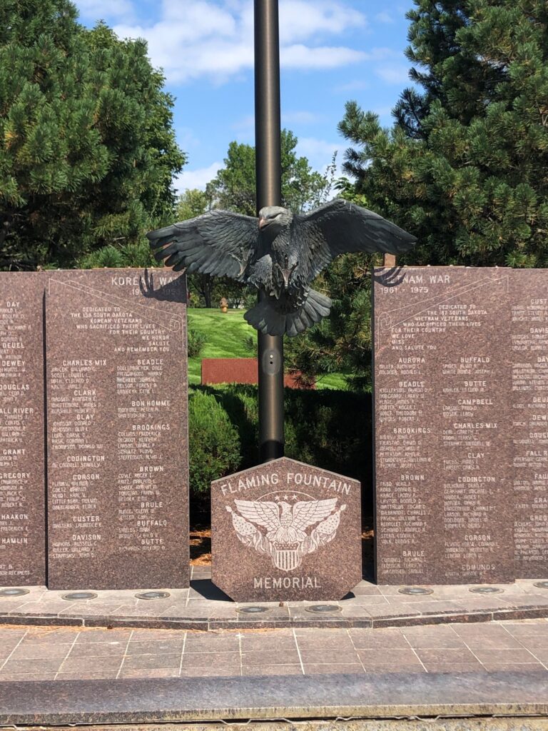 FLAMING FOUNTAIN MEMORIAL CENTER STONE