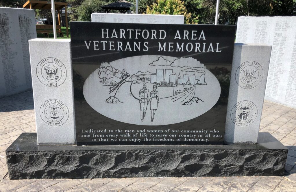HARTFORD AREA VETERANS MEMORIAL CENTER STONE