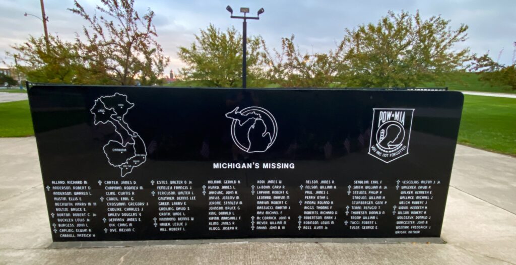 BAY COUNTY VIETNAM VETERANS MEMORIAL BACK