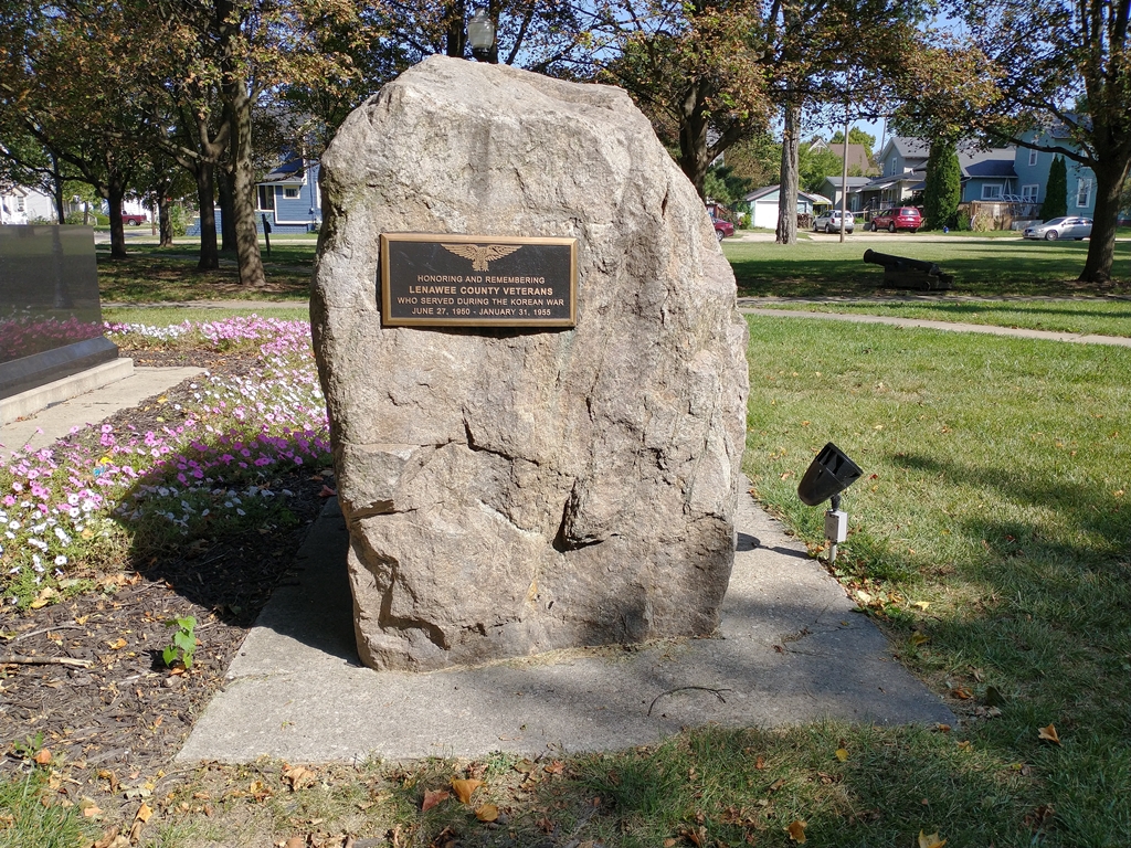LENAWEE COUNTY KOREAN WAR VETERANS MEMORIAL