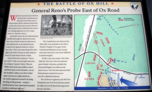 THE BATTLE OF OX HILL GENERAL RENO’S PROBE MEMORIAL PANEL