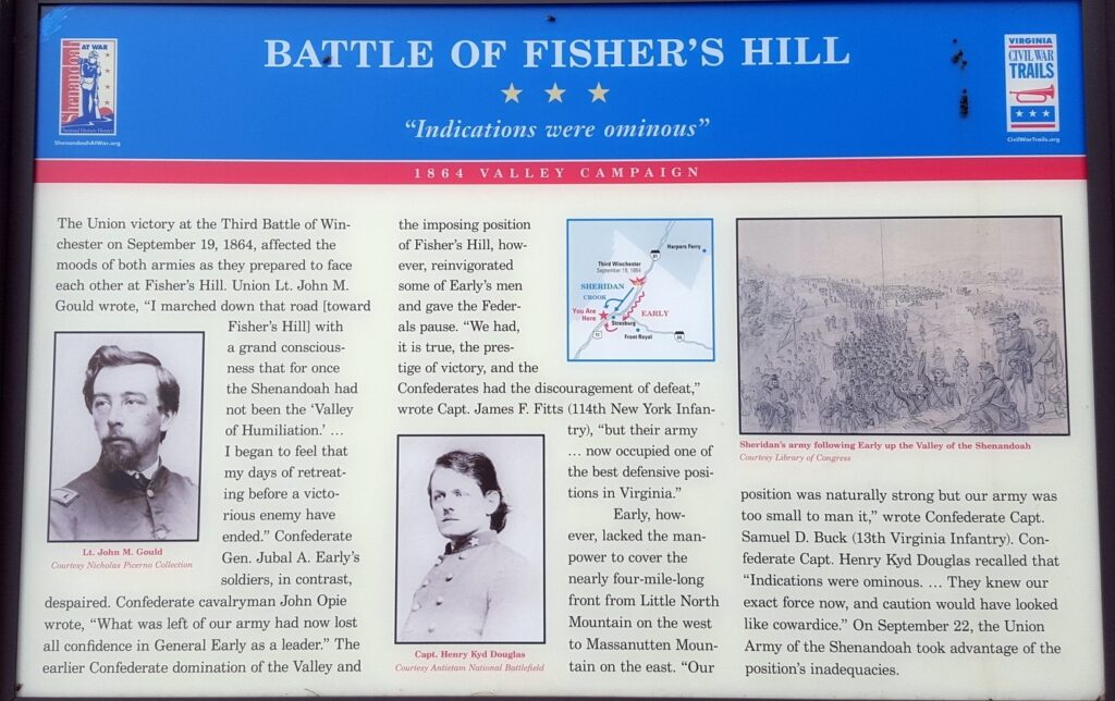 BATTLE OF FISHER’S HILL WAR MEMORIAL PANEL
