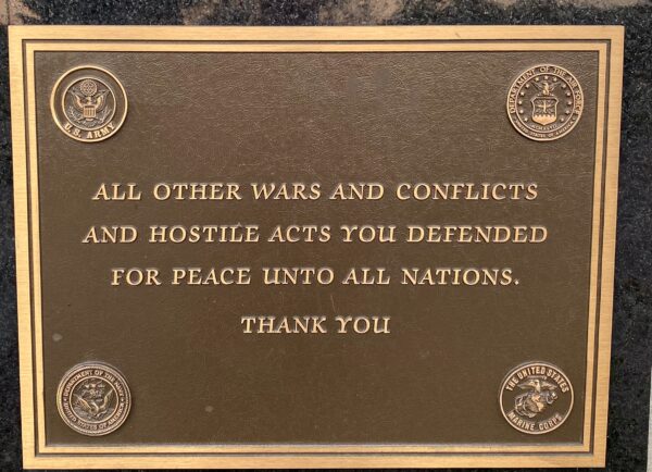 BURTON VETERANS MEMORIAL PLAQUE G