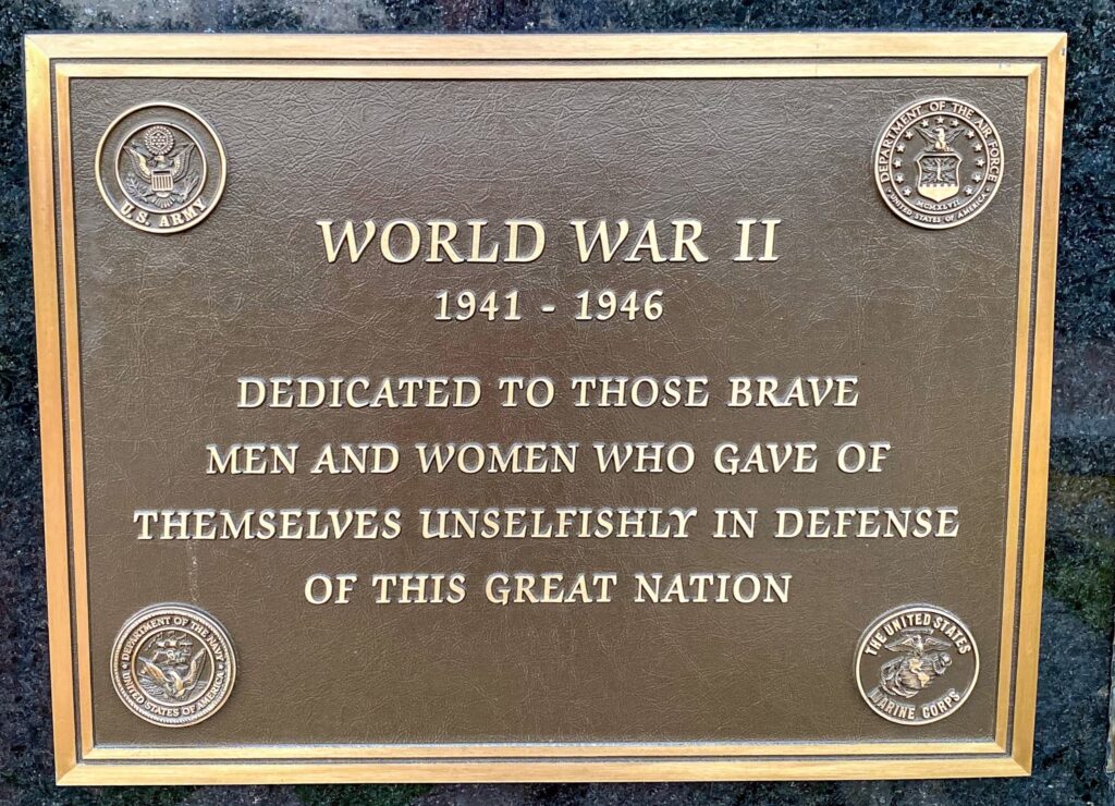 BURTON VETERANS MEMORIAL PLAQUE C