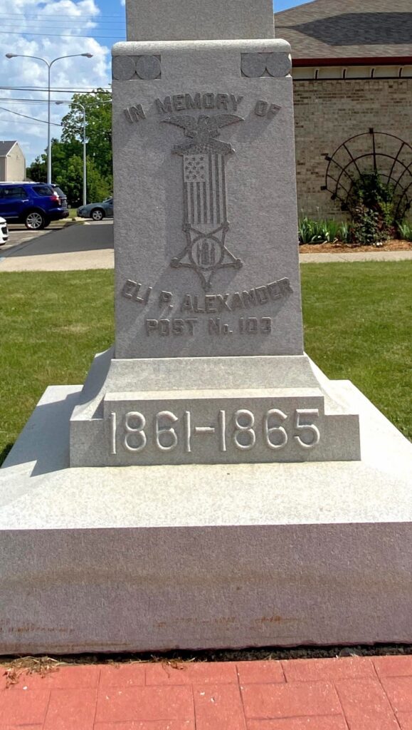 ELI P. ALEXANDER POST NO. 103 CIVIL WAR MEMORIAL STONE A