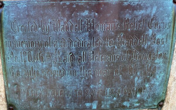 LIVINGSTON CO. ALL VETERANS CIVIL WAR MEMORIAL PLAQUE