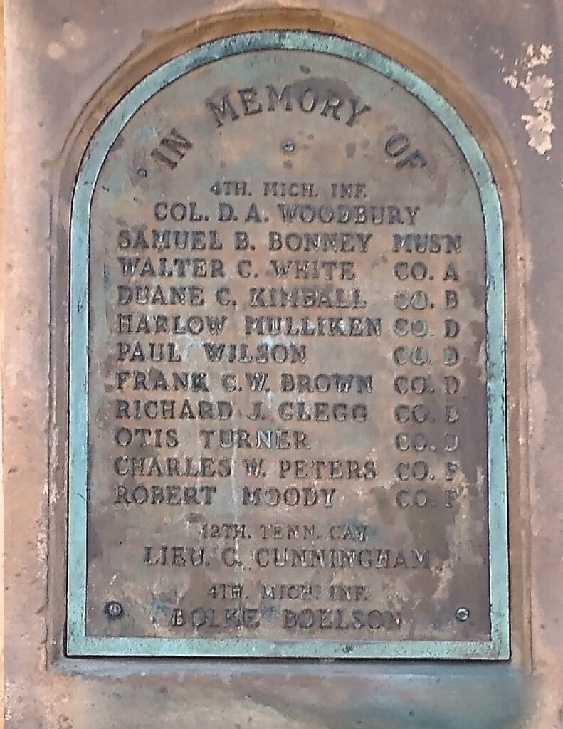 ADRIAN CIVIL WAR MEMORIAL PLAQUE H