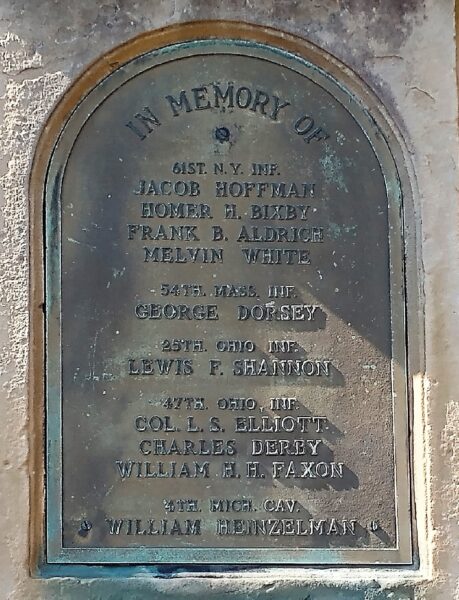 ADRIAN CIVIL WAR MEMORIAL PLAQUE E