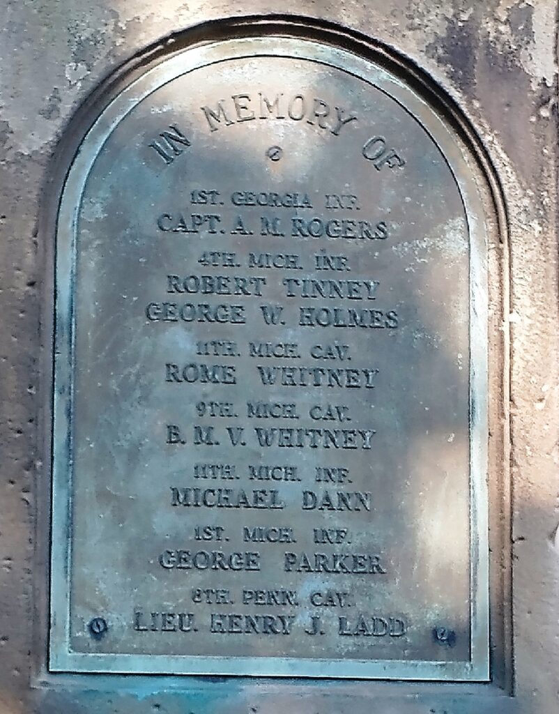 ADRIAN CIVIL WAR MEMORIAL PLAQUE C