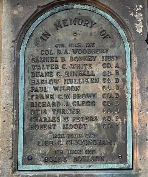 ADRIAN CIVIL WAR MEMORIAL PLAQUE A