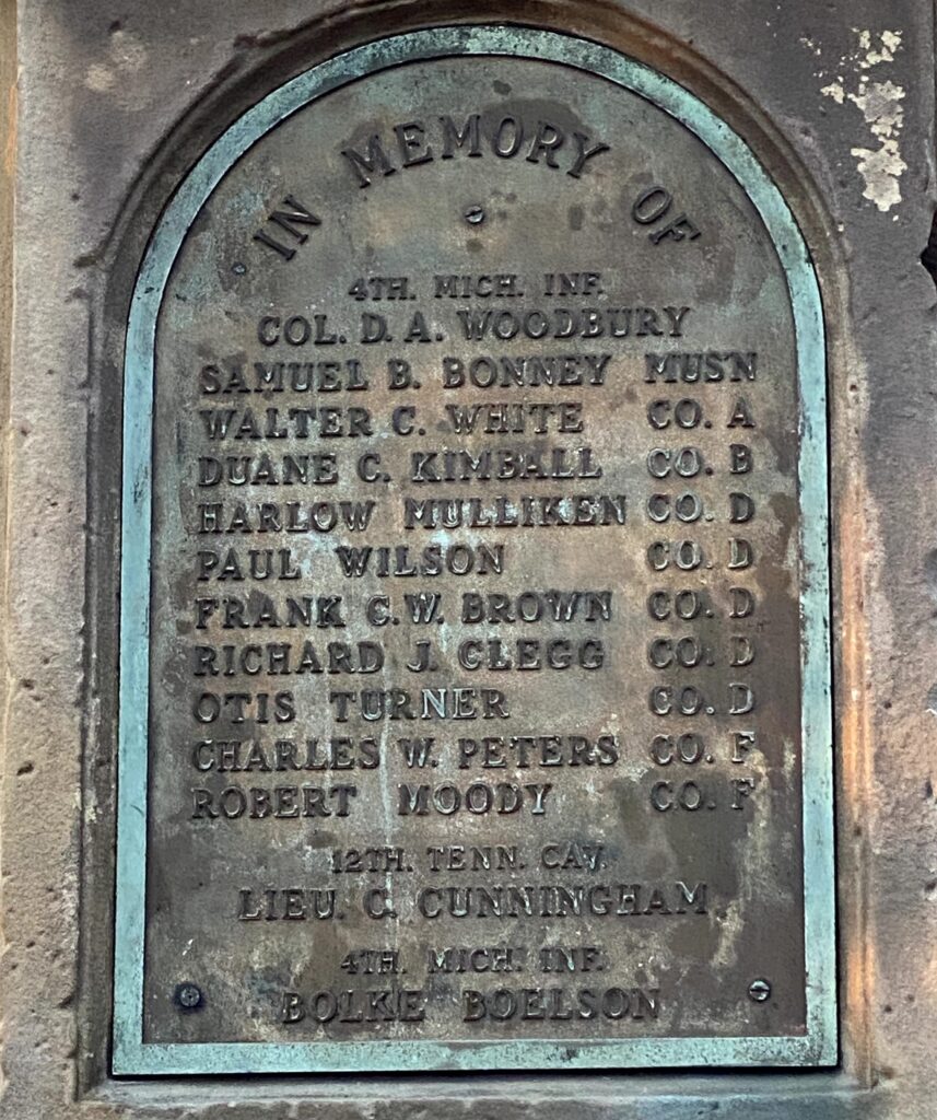 ADRIAN CIVIL WAR MEMORIAL PLAQUE A