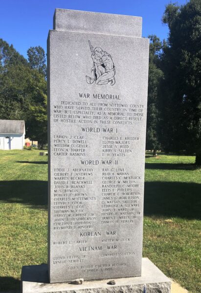 NOTTOWAY COUNTY WAR VETERANS MEMORIAL