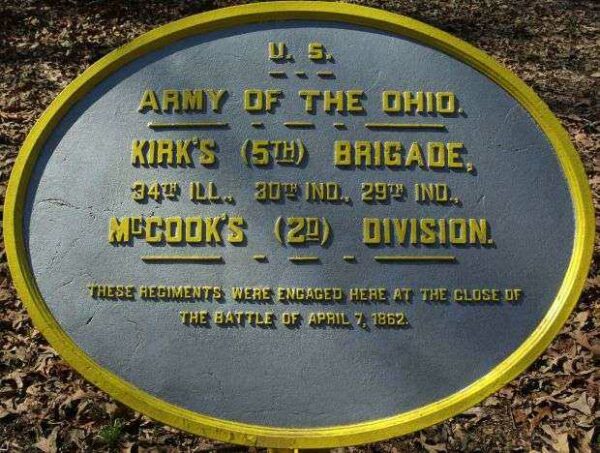 KIRK’S 5TH BRIGADE MEMORIAL PLAQUE