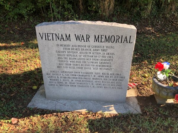 DRAKES BRANCH VIETNAM WAR MEMORIAL