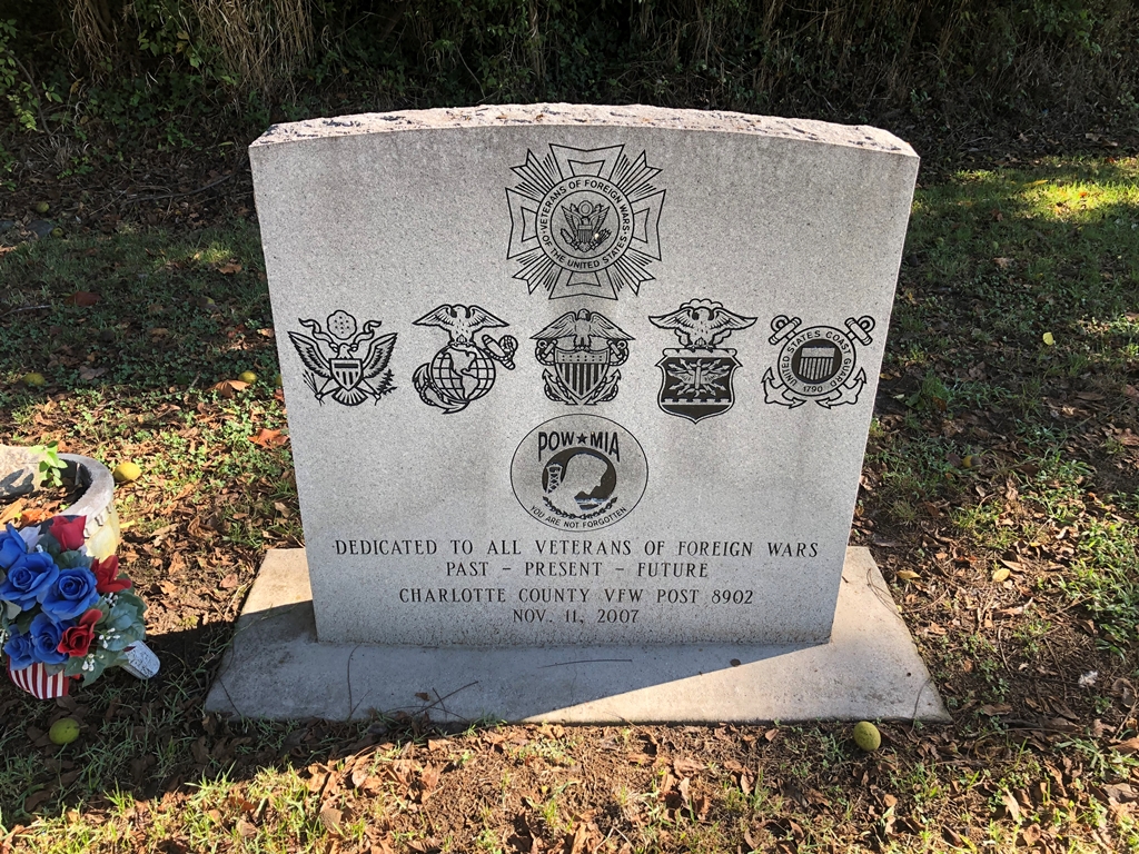 CHARLOTTE COUNTY ALL VETERANS OF FOREIGN WARS MEMORIAL
