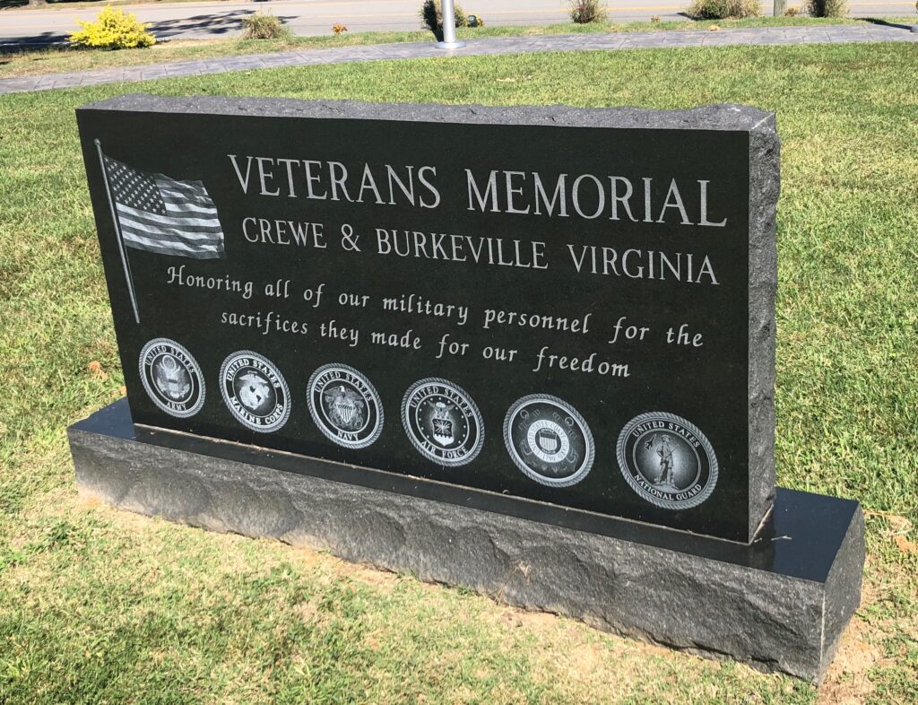 CREWE & BURKEVILLE VIRGINIA VETERANS MEMORIAL