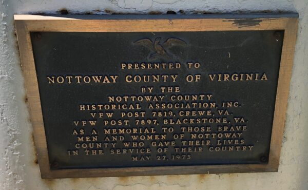 NOTTOWAY COUNTY SUPREME SACRIFICE WAR MEMORIAL