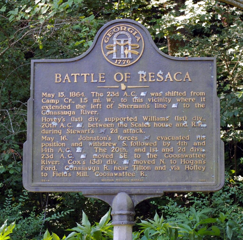 BATTLE OF RESACA WAR MEMORIAL MARKER