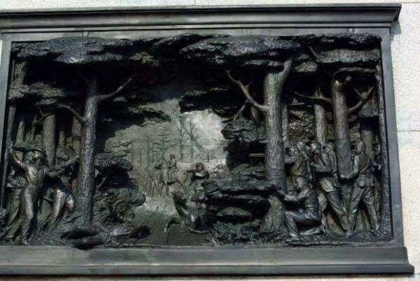 ILLINOIS WAR MEMORIAL AT SHILOH BAS-RELIEF