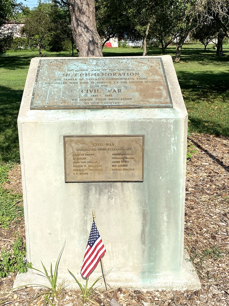 SYLVANIA CIVIL WAR MEMORIAL