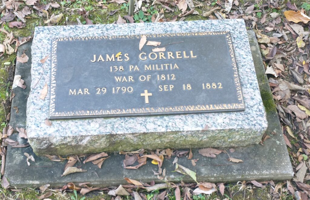 JAMES GORRELL WAR MEMORIAL CEMETERY STONE