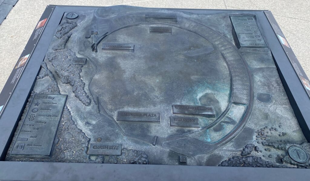 FLIGHT 93 MEMORIAL MAP PLAQUE