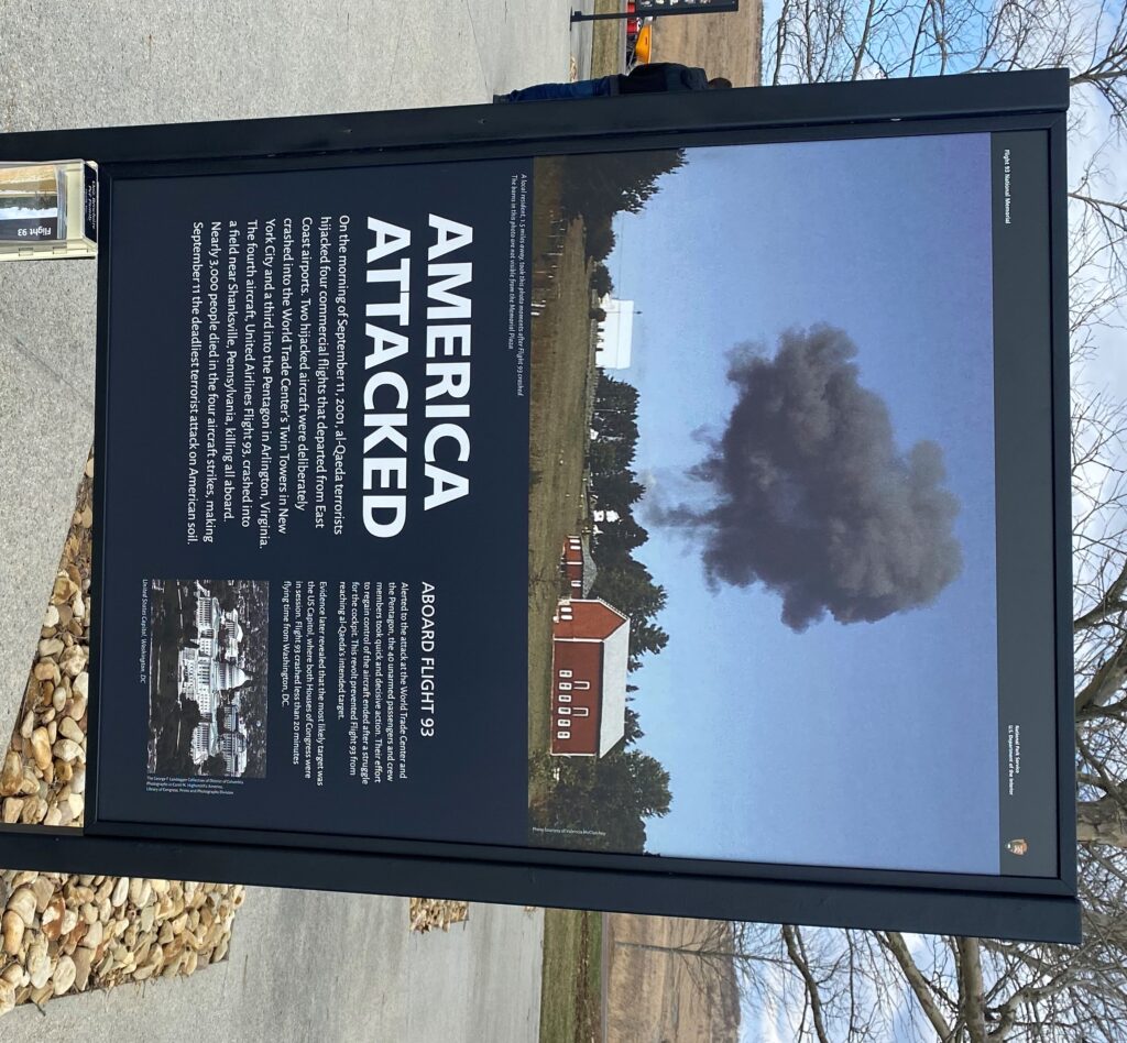 FLIGHT 93 MEMORIAL MARKER A