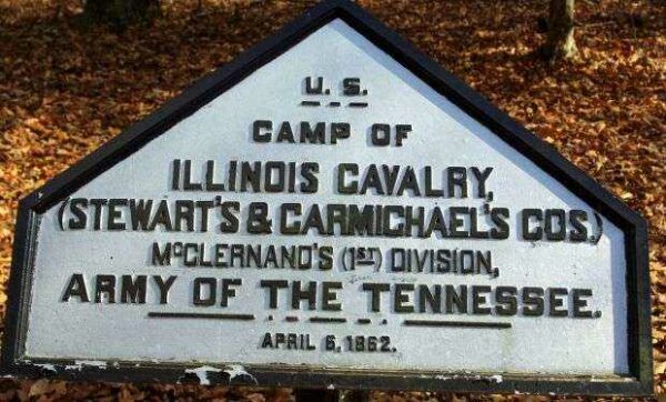 CAMP OF ILLINOIS CAVALRY MEMORIAL PLAQUE