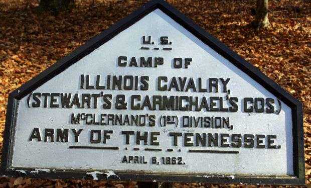 CAMP OF ILLINOIS CAVALRY MEMORIAL PLAQUE