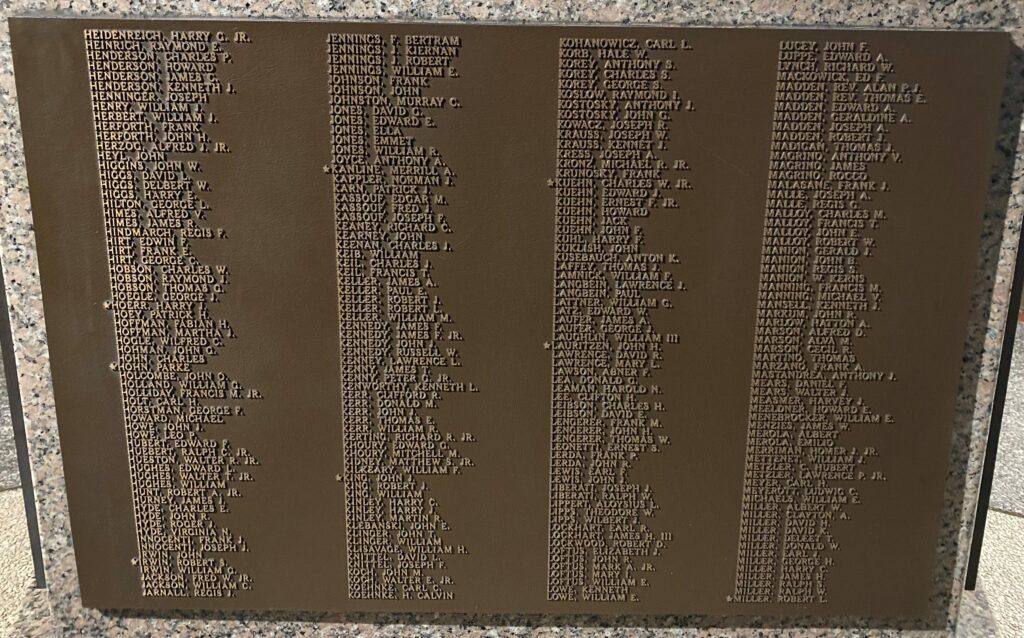 VFW POST 5111 ARMED FORCES VETERANS MEMORIAL PLAQUE B