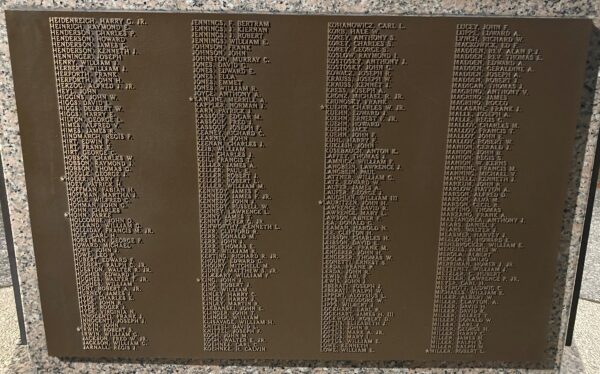 VFW POST 5111 ARMED FORCES VETERANS MEMORIAL PLAQUE B