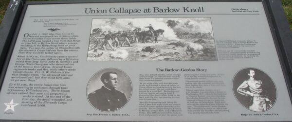 UNION COLLAPSE AT BARLOW KNOLL WAR MEMORIAL PANEL