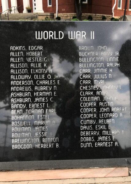 PUTNAM VETERANS SUPREME SACRIFICE MEMORIAL STONE C