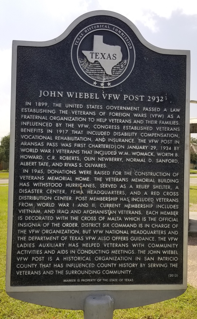JOHN WIEBEL VFW POST 2932 WAR MEMORIAL MARKER