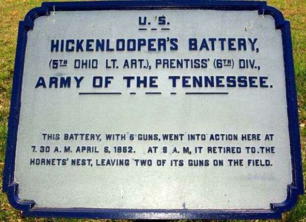 HICKENLOOPER’S BATTERY MEMORIAL PLAQUE II