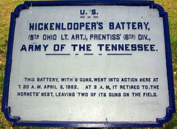 HICKENLOOPER’S BATTERY MEMORIAL PLAQUE II